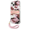 Guess GUHCP13MKCABPI iPhone 13 6,1" różowy/pink hardcase Camo Strap Collection