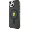 Etui Ferrari FEHMP14SURKK na iPhone 14 - czarne Translucent Magsafe