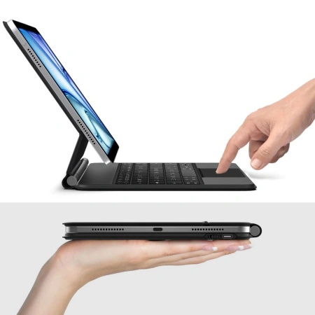 Etui Tech-Protect Smartcase Magnetic z klawiaturą na iPad Air 10.9” 2020 / 2022 / iPad Air 11” 2024 / 2025 - czarne