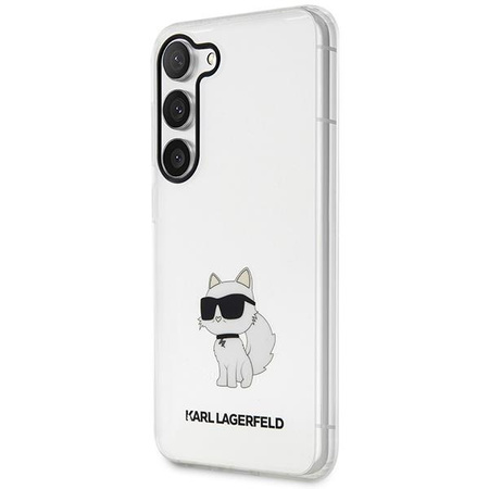 Etui Karl Lagerfeld KLHCS23MHNCHTCT S23+ S916 - przezroczyste hardcase Ikonik Choupette