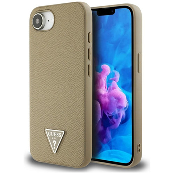 GUESS ETUI GRAINED TRIANGLE DO MAGSAFE DO IPHONE 16E Z WYSOKĄ OCHRONĄ