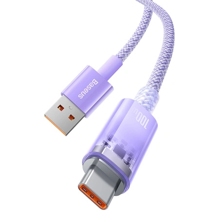 BASEUS KABEL USB-A 100W DO TELEFONÓW 1M Z INTELIGENTNYM CZUJNIKIEM