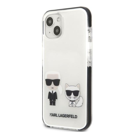 Etui Karl Lagerfeld KLHCP13STPEKCW na iPhone 13 mini hardcase - białe Karl&Choupette