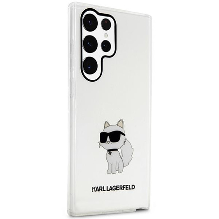 Etui Karl Lagerfeld KLHCS23LHNCHTCT S23 Ultra S918 - przezroczyste hardcase Ikonik Choupette