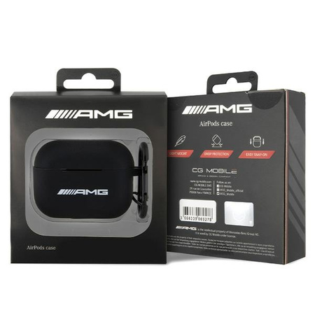AMG ETUI AMAP2RBK DO AIRPODS PRO 2 (2022 2023) CASE SILIKONOWY Z LOGO BIAŁE
