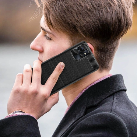 HURTEL CARBON CASE ETUI DO REALME 10 5G REALME 9I 5G ELASTYCZNY SILIKONOWY