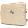 Hello Kitty Sleeve HKCSZPEKHBPD 14złoty/gold Zip PU Quilted Bows