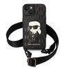 Karl Lagerfeld KLHCP14SSTKMK iPhone 14 6,1" czarny/black hardcase Monogram Ikonik Patch