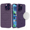 Plecione etui MagSafe Woven Case do iPhone 15 Pro Max - fioletowe