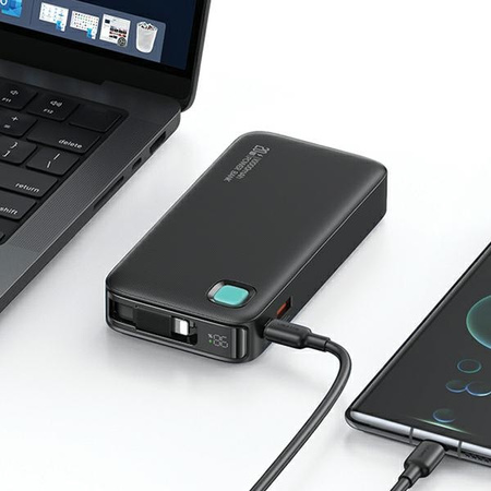 USAMS POWERBANK 10000 MAH DO LIGHTNING ZWIJANY KABEL PD 20W DO APPLE IPHONE