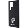 Etui Karl Lagerfeld Saffiano Karl&Choupette Metal Pin na Samsung Galaxy S24 Ultra - czarne