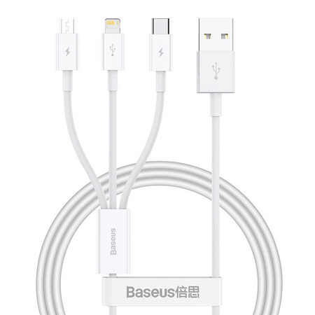 BASEUS KABEL DO LIGHTNING 3.5A DO IPHONE 12 13 14 15 1M SZYBKIE ŁADOWANIE