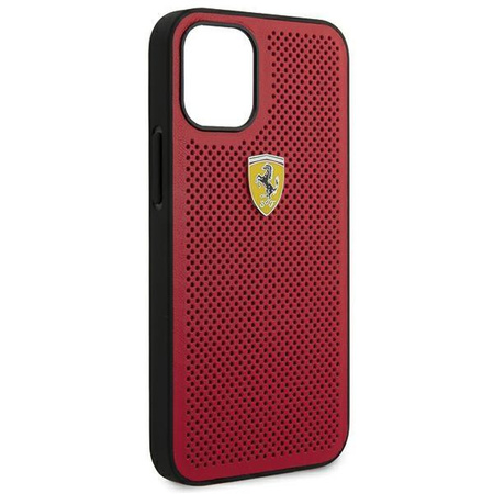 Ferrari FESPEHCP12SRE iPhone 12 mini  5,4" czerwony/red hardcase On Track Perforated