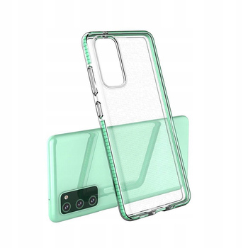 HURTEL SPRING CASE POKROWIEC DO SAMSUNG GALAXY A72 4G Z RAMKĄ I ŻELOWE