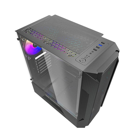 DARKFLASH OBUDA KOMPUTEROWA LEO DO PC ATX Z CHŁODZENIEM I PODŚWIETLENIEM