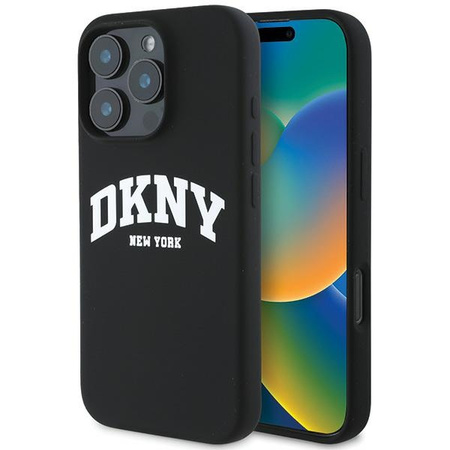 DKNY ETUI HARDCASE DO IPHONE 16 PRO 6.3 DO MAGSAFE Z LOGO DRUKOWANE