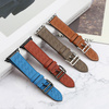 Strap Leather skórzany pasek Apple Watch SE, 8, 7, 6, 5, 4, 3, 2, 1 (41, 40, 38 mm) opaska bransoleta ciemnobrązowy