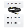 Ugreen kabel przewód USB-A - USB-A USB3.0 5Gb/s 0.5m czarny (US128)