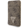 Zestaw portfel + hand strap Guess        triangle MagSafe brązowy