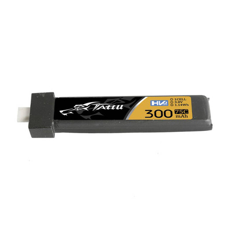 TATTU AKUMULATOR LIPO 300MAH 3.8V 75C 1S1P HV BT2.0.5 DO DRONÓW 5SZT