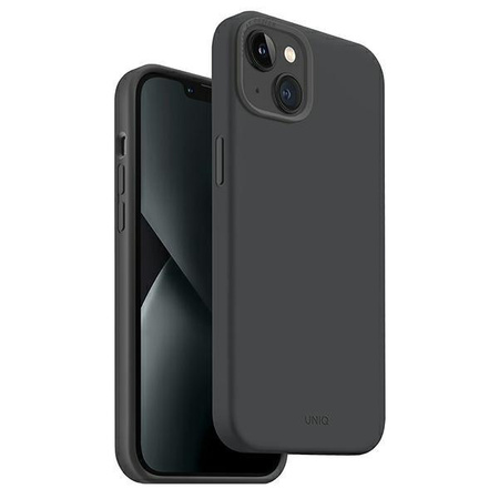 Etui Uniq Lino Hue na iPhone 14 Plus Magclick Charging - szare
