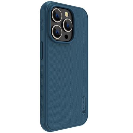 Nillkin Super Frosted Shield Pro etui iPhone 14 Pro Max pokrowiec na tył plecki niebieski