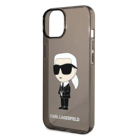 Karl Lagerfeld KLHCP14MHNIKTCK iPhone 14 Plus 6,7" czarny/black hardcase Ikonik Karl Lagerfeld