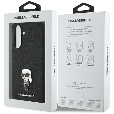KARL LAGERFELD ETUI CASE FIXED GLITTER DO SAMSUNG GALAXY A56 Z LOGO I PINEM