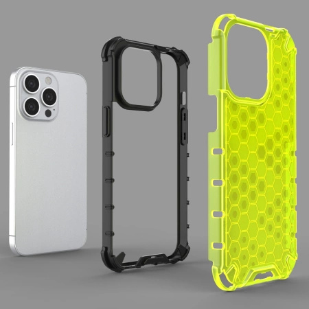 HURTEL ETUI PANCERNE DO IPHONE 13 PRO Z ŻELOWĄ RAMKĄ OCHRONA PRZED UPADKAMI