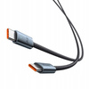 MCDODO KABEL USB-C USB-C SZYBKIE ŁADOWANIE USB TYP C 240W 1M LED BIAŁY