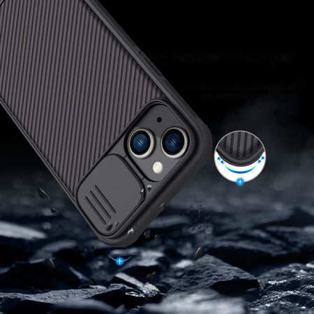 Nillkin CamShield Pro Case etui iPhone 14 pancerny pokrowiec osłona na aparat kamerę czarny