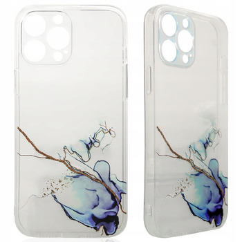 HURTEL MARBLE CASE ETUI DO IPHONE 12 PRO MAX ŻELOWY POKROWIEC MARMUR