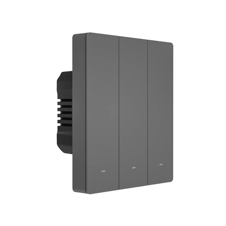 Sonoff inteligentny 3-kanałowy przełącznik ścienny Wi-Fi czarny (M5-3C-80)