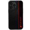 Etui Audi Carbon Fiber Stripe na iPhone 13 Pro Max 6.7" - czarne AUS-TPUPCIP13PM-R8/D1-BK