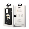 Karl Lagerfeld KLHMP14LSNIKBCK iPhone 14 Pro 6,1" hardcase czarny/black Silicone Ikonik Magsafe