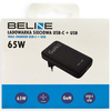 BELINE ŁADOWARKA 65W USB-C USB DO SMARTFONÓW PD 3.0 QC 3.0 SZYBKIE