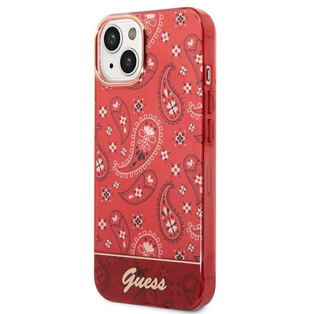 Guess GUHCP14MHGBNHR iPhone 14 Plus 6,7" czerwony/red hardcase Bandana Paisley