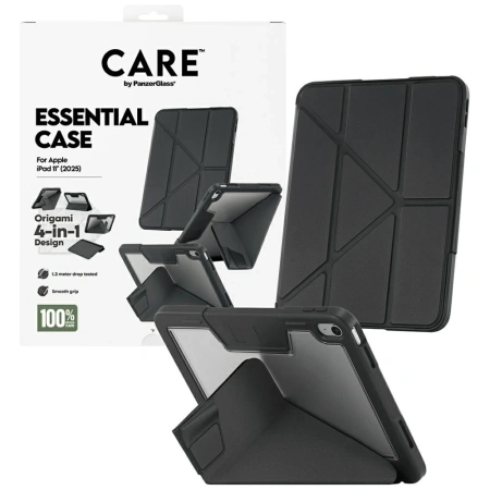 Etui Care by PanzerGlass Y fold do iPad 11" 2025 (11 gen.) - czarne