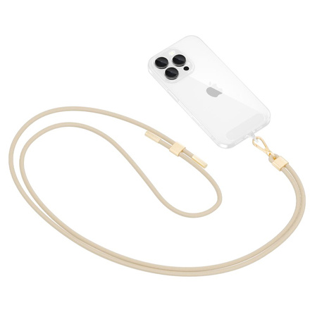 TECH-PROTECT C2S ROPE CROSSBODY STRAP DO TELEFONÓW BEIGE GOLD WYSOKA JAKOŚĆ