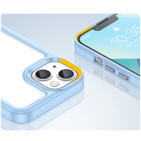 HURTEL ETUI OUTER SPACE DO IPHONE 14 PLUS POKROWIEC OCHRONNY Z ŻELOWĄ RAMKĄ