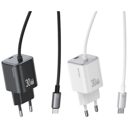 USAMS ŁADOWARKA 30W GAŃ DO LIGHTNING IPHONE 11 12 13 14 15 SZYBKA ŁADOWARKA