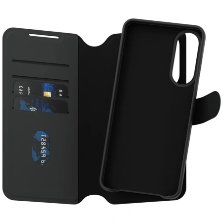 Etui CARE by PanzerGlass Feature Tango 2w1 Wallet Qi na Samsung Galaxy S25 Edge - czarne
