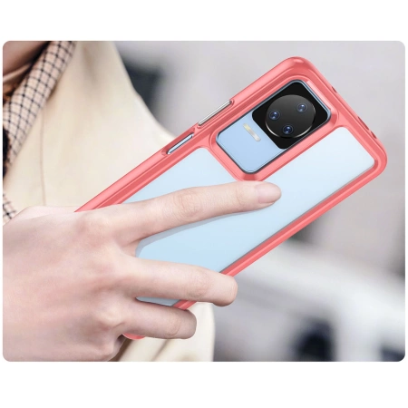 HURTEL CASE DO XIAOMI POCO F4 5G POKROWIEC OUTER SPACE Z ELASTYCZNĄ RAMKĄ