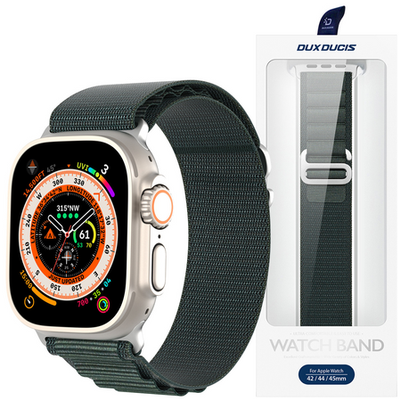 Sportowy pasek ze sprzączką do Apple Watch 8 / 7 / 6 / SE / 5 / 4 / 3 / 2 / 1 (41, 40, 38 mm) Dux Ducis Strap GS Version - zielony