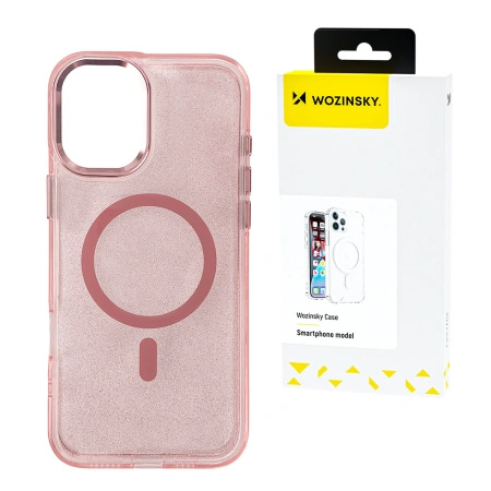WOZINSKY ETUI GLITTER Z DO MAGSAFE DO SAMSUNG GALAXY S25+ Z BROKATEM