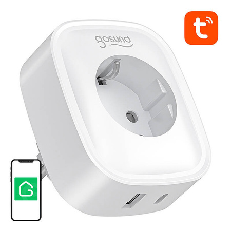 GOSUND GNIAZDO WIFI BLUETOOTH 16A SP6 DO TUYA Z PORTEM USB-C 20W SMART HOME