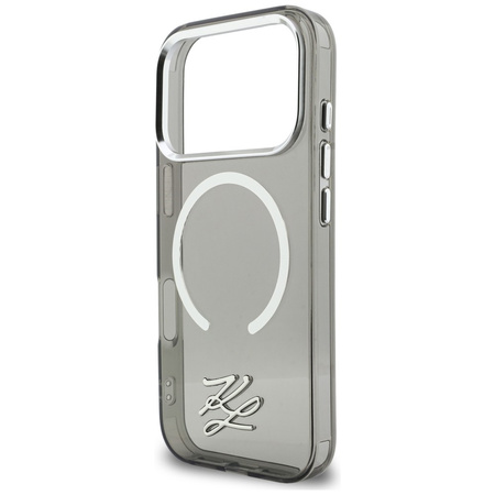 Etui Karl Lagerfeld IML KL Script Logo   MagSafe do iPhone 17 Pro Max czarny