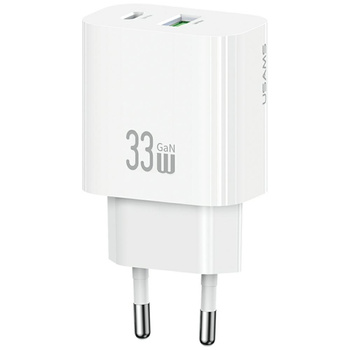 USAMS ŁADOWARKA SIECIOWA CC317 T65 33W DO APPLE SAMSUNG SZYBKIE ŁADOWANIE
