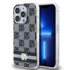 DKNY ETUI HARDCASE DO IPHONE 13 PRO 6.1 IML CHECKERED MONO STRIPES