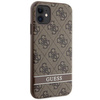 Etui Guess GUHCN61P4SNW na iPhone 11 / Xr - brązowe 4G Stripe